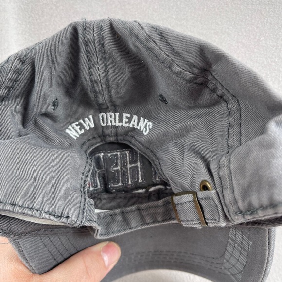 Southern People‎ Hat Womens Gray Strapback Cap Embroidered We People New Orleans - Picture 11 of 12